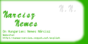 narcisz nemes business card